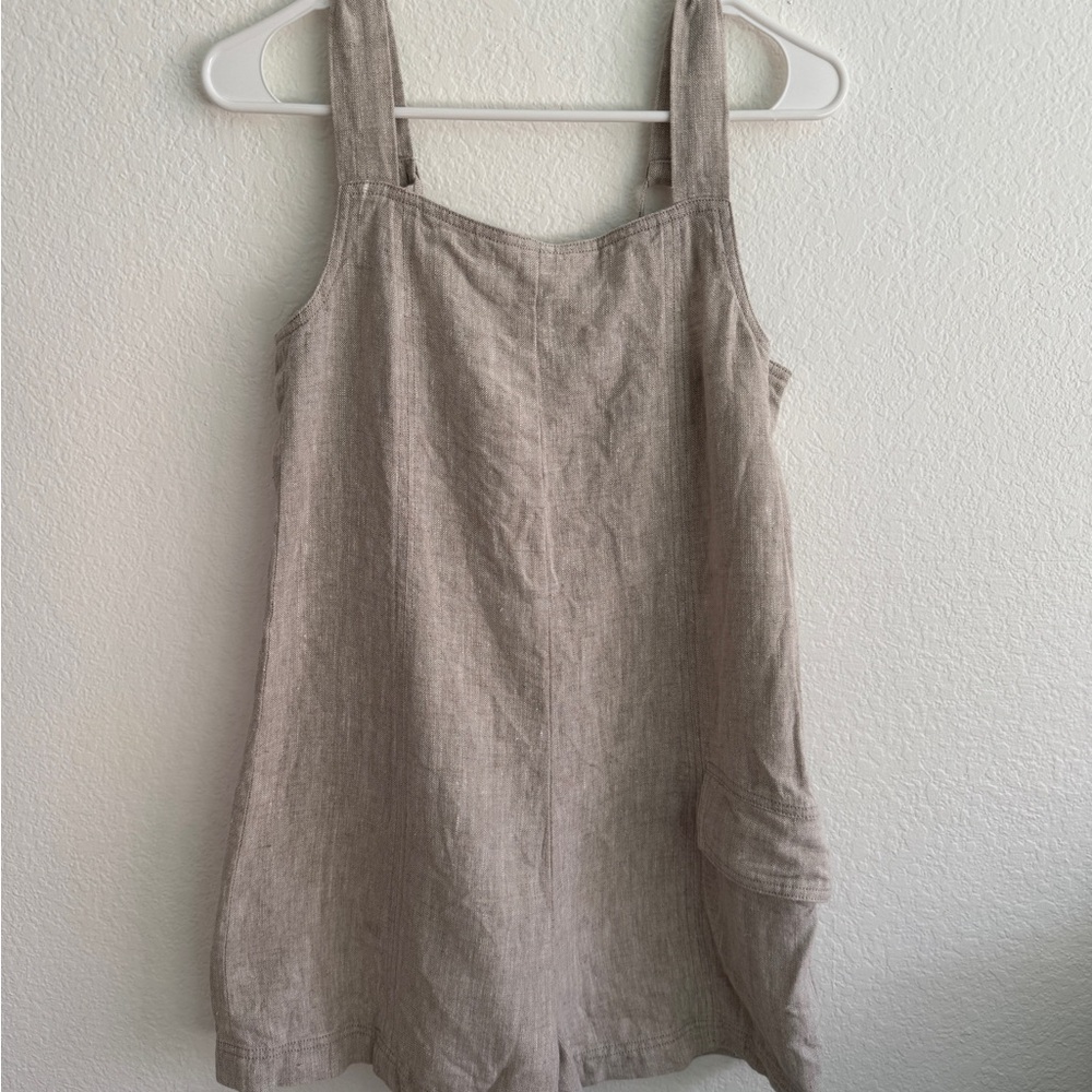 ALOHAS Beige Volta Linen Romper - Picture 5 of 7